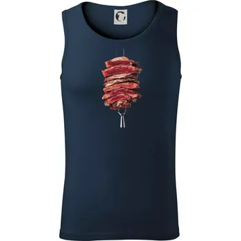 Steak vidlička - Tílko pánské Core - 2XL ( Námořní modrá (velmi tmavá - téměř černá) )