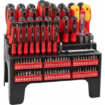 Šroubovák KesTek Šroubováky a bity ve stojanu, 101-dílná sada