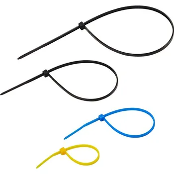 Stahovací páska KesTek Stahovací pásky plastové 100/160/200/300 mm, barevné, 700 ks