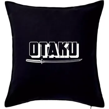 Polštář Otaku - katana - Polštář 50x50 - 50x50 - Pouze potah ( Černá )