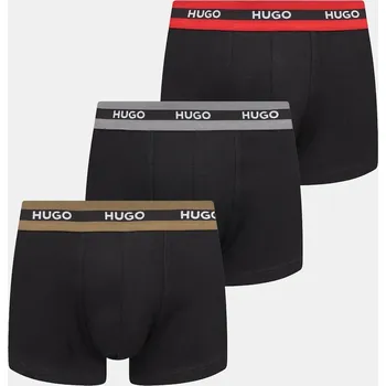 Boxerky Boxerky HUGO TRIPLET PLANET 3-pack pánské, více barev, 50492375 černá 99M, vel. S