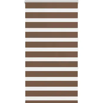 Roleta vidaXL Zebra roleta hnědá 75x150 cm šířka látky 70,9 cm polyester