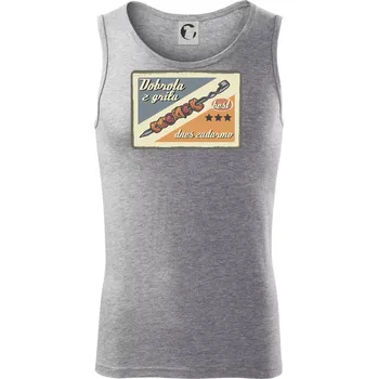 Pánská móda Dobrota z grilu - Tílko pánské Core - 2XL ( Tmavě šedý melír )