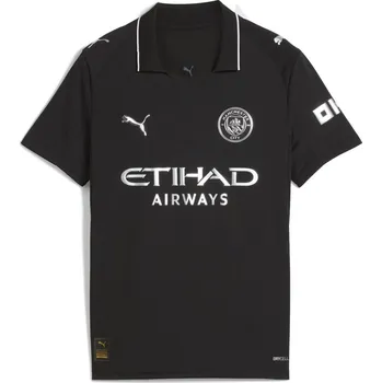 Chlapecké tričko Puma Manchester City Away Kit 2025 2026 Juniors Black 11-12 let