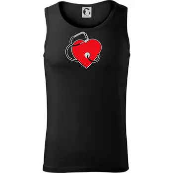 Internista srdce - Tílko pánské Core - 2XL ( Černá )