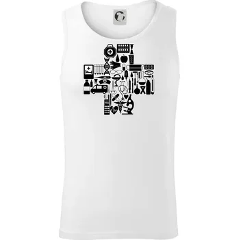 Pánské termoprádlo Zdravotní kříž věci - Tílko pánské Core - XL ( Bílá )
