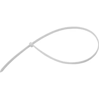 Stahovací páska KesTek Stahovací pásky plastové 7,6x600 mm, bílé, 50 ks