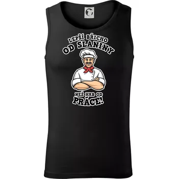 Pánské termoprádlo Lepší břicho od slaniny než hrb od práce - Tílko pánské Core - S ( Černá )