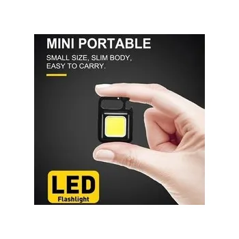Mini LED svítilna - přívěsek, dobíjecí USB-C