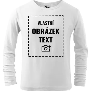 Dívčí tričko Dětské triko s dlouhým rukávem a vlastním potiskem, Barva Bílá, Velikost 122 cm/6 roků, Canvas Dětské triko s dlouhým rukávem Bezvatriko.cz
