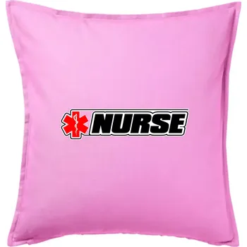 Polštář Nurse kříž - Polštář 50x50 - 50x50 - Pouze potah ( Růžová )