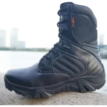 Pánská sportovní obuv Maskáčové pánské pracovní boty na zimu a outdoor Velikost: 42, Barva (Varianta): Black top