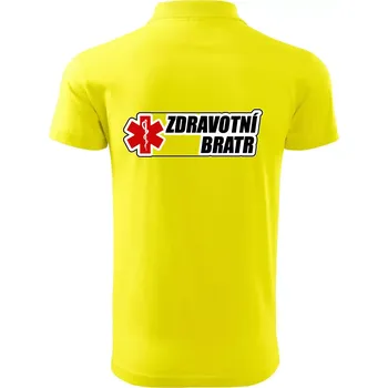 Pánská košile Zdravotní bratr - rescue - Polokošile pánská Pique Polo 203 - 4XL ( Citrónová )
