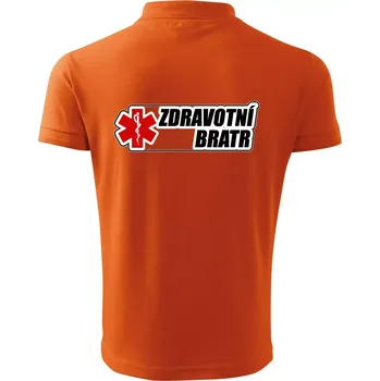 Pánská košile Zdravotní bratr - rescue - Polokošile pánská Pique Polo 203 - 2XL ( Oranžová )