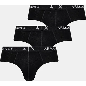 Pánské spodní prádlo Spodní prádlo Armani Exchange 3-pack XM000870.AF13682.NOS černá 99X, vel. S