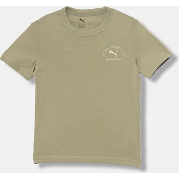 Chlapecké tričko Dětské bavlněné tričko Puma PUMA CLASS Graphic Tee B 688850 zelená 97X, vel. 128