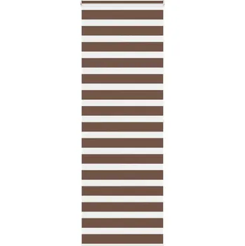 vidaXL Zebra roleta hnědá 85x200 cm šířka látky 80,9 cm polyester