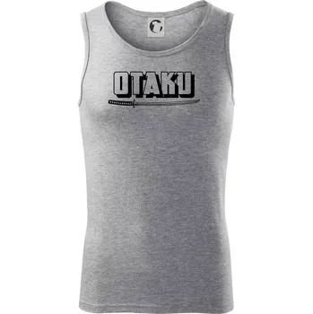 Otaku - katana - Tílko pánské Core - S ( Tmavě šedý melír )