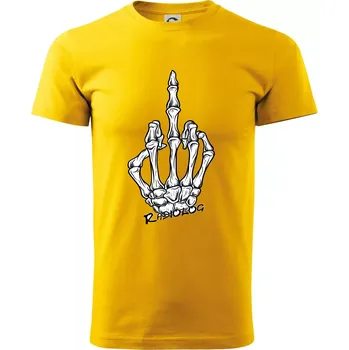 Radiolog prostředníček - Triko extra velké (5-8XL) - 6XL ( Žlutá )