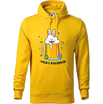 Pánská mikina Velký koledník - Mikina pánská Cape s kapucí - 2XL ( Žlutá )