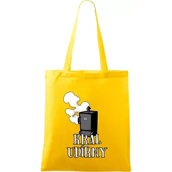 Král udírny - Taška bavlněná - 42 x 38 cm ( Žlutá )
