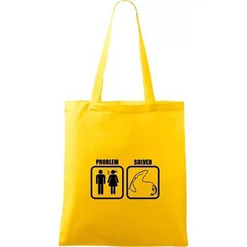 Problém rybaření - Taška bavlněná - 42 x 38 cm ( Žlutá )