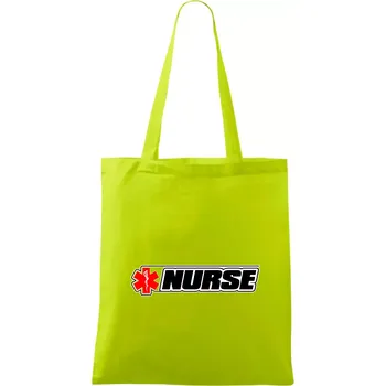 Nurse kříž - Taška bavlněná - 42 x 38 cm ( Limetková )