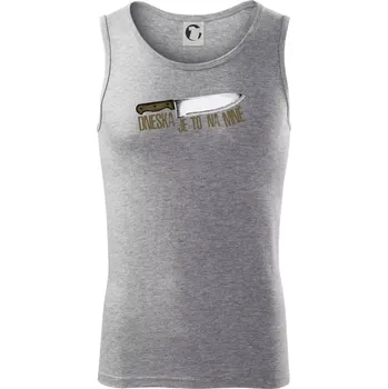 Dneska je to na mně - Tílko pánské Core - S ( Tmavě šedý melír )