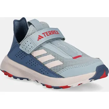 Chlapecké tenisky Dětské sneakers boty adidas TERREX TERREX VOYAGER 21 SLIPON modrá barva, IH3746 50X, EUR 33.5