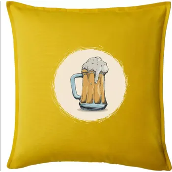Polštář Pivečko ke grilu - Polštář 50x50 - 50x50 - Pouze potah ( Žlutá )