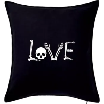 Polštář Radiologie LOVE - Polštář 50x50 - 50x50 - Pouze potah ( Černá )