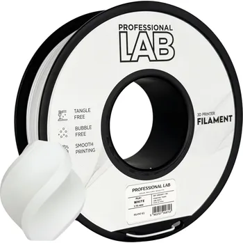 3D tisk Professional Lab Filament PLA+ WHITE 1.75mm 1kg