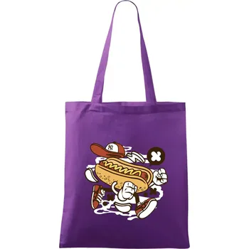 Hotdogátor - Taška bavlněná - 42 x 38 cm ( Fialová )