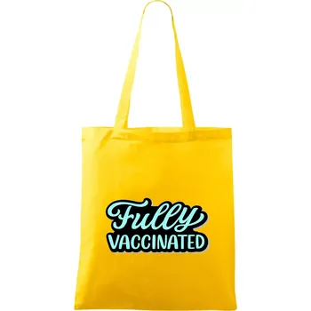 Fully vaccinated - Taška bavlněná - 42 x 38 cm ( Žlutá )