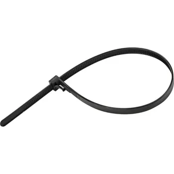 Stahovací páska KesTek Stahovací pásky uvolnitelné 7,2x300 mm, černé, 50 ks