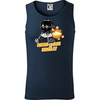 Dneska to bude bomba - Tílko pánské Core - XL ( Námořní modrá (velmi tmavá - téměř černá) )