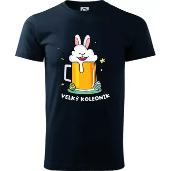 Velký koledník - Triko extra velké (5-8XL) - 6XL ( Námořní modrá (velmi tmavá - téměř černá) )