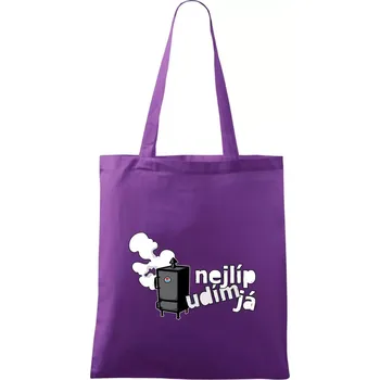 Nejlíp udím já - Taška bavlněná - 42 x 38 cm ( Fialová )