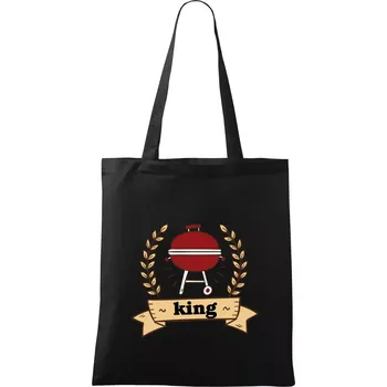 Kulatý gril King - Taška bavlněná - 42 x 38 cm ( Černá )