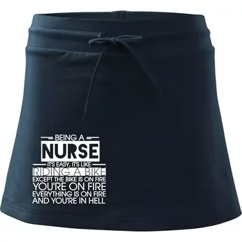 Dámské oblečení Being a nurse - bike - Sportovní sukně - two in one - M ( Námořní modrá (velmi tmavá - téměř černá) )