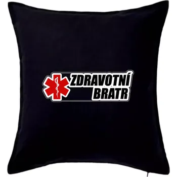 Polštář Zdravotní bratr - rescue - Polštář 50x50 - 50x50 - Pouze potah ( Černá )
