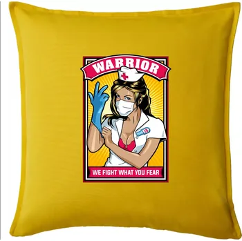 Polštář Corona Nurse warrior - Polštář 50x50 - 50x50 - Pouze potah ( Žlutá )