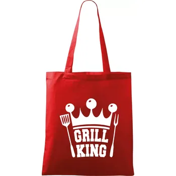 Grilování - Grill King - Taška bavlněná - 42 x 38 cm ( Červená )