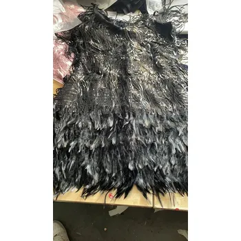 Dámské šaty Letní šaty s flitry – bez rukávů Barva: Černá, Velikost: S