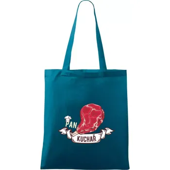 Pan kuchař - Taška bavlněná - 42 x 38 cm ( Petrolejová )