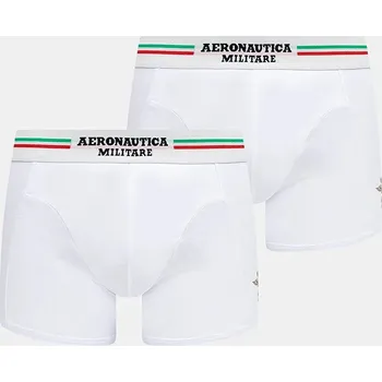 Boxerky Boxerky Aeronautica Militare (2-pack) AM1UBX001 bílá 00X, vel. XXL