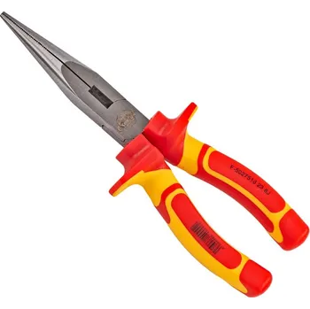 Kleště KesTek Elektrikářské ploché kleště se zaoblenými čelistmi 200 mm, rovné