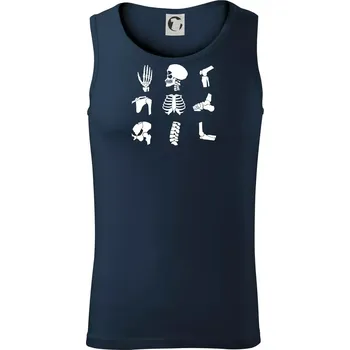 Rentgen - ikony - Tílko pánské Core - L ( Námořní modrá (velmi tmavá - téměř černá) )