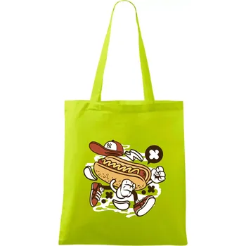 Hotdogátor - Taška bavlněná - 42 x 38 cm ( Limetková )
