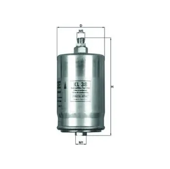 Palivový filtr Palivový filtr KNECHT KL 38